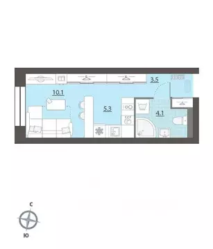 Студия Свердловская область, Екатеринбург Центральный жилрайон, Азина ...