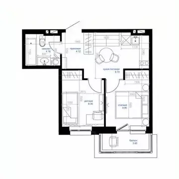 1-к кв. Приморский край, Владивосток Сердце квартала жилой комплекс ...