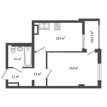 1-к кв. Крым, Ялта муниципальный округ, Массандра пгт ш. Южнобережное, ...