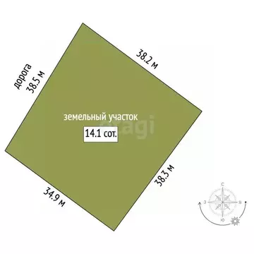 Участок в Вологодская область, д. Коровайцево, Коровайцево кп  (14.0 ...