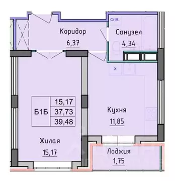 1-к кв. Ярославская область, Ярославль просп. Фрунзе, 56Д (39.48 м)