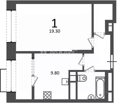 1-к кв. Москва Клинская ул., 2А (40.1 м)
