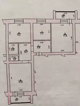 3-к кв. Татарстан, Казань Революционная ул., 69 (72.5 м)