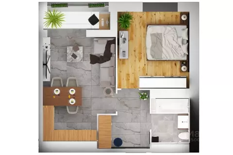 1-к кв. Волгоградская область, Волжский 32А мкр, Горизонт жилой ...