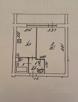 1-к кв. Московская область, Видное ул. Лемешко, 14 (35.0 м)