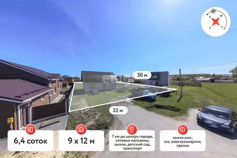 Участок в Тюменская область, Тюмень ул. Комаровская, 35А (6.4 сот.)