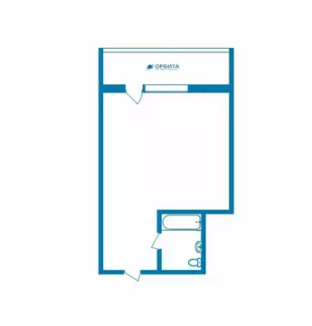 Квартира-студия: Тюмень, Олимпийская улица, 12 (17.1 м)