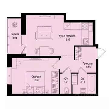 1-к кв. Ленинградская область, Всеволожский район, Заневское городское ...