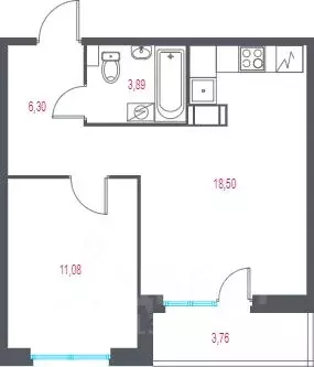 1-к кв. Санкт-Петербург, Санкт-Петербург, Пушкин Город-спутник Южный ...