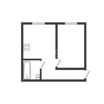 1-комнатная квартира: Черногорск, Октябрьская улица, 148А (28 м)