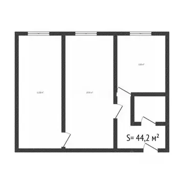 2-к кв. Брянская область, Сельцо проезд Горького, 1 (44.2 м)