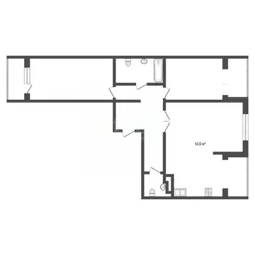 2-к кв. Тюменская область, Тюмень ул. 50 лет Октября, 57Ак1 (79.8 м)