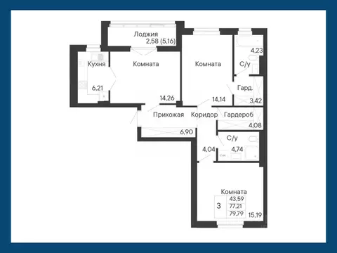 3-к кв. Ростовская область, Ростов-на-Дону Ривьера жилой квартал,  ...