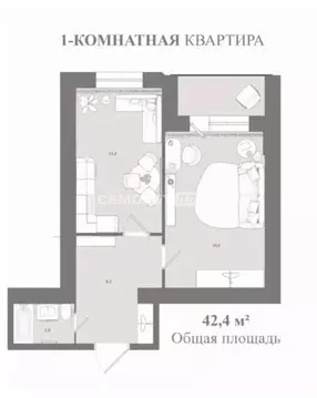 1-к кв. Белгородская область, Белгородский район, Новосадовское с/пос, ...