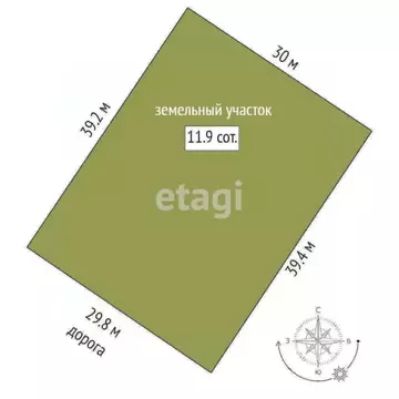 Участок в Ростовская область, Азов Азовский район, Соловьиный пер. ...