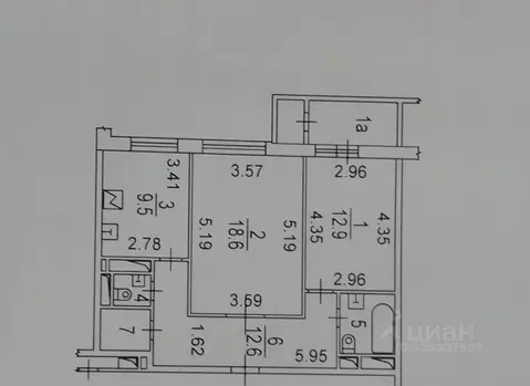 2-к кв. Москва просп. Вернадского, 69 (64.0 м)