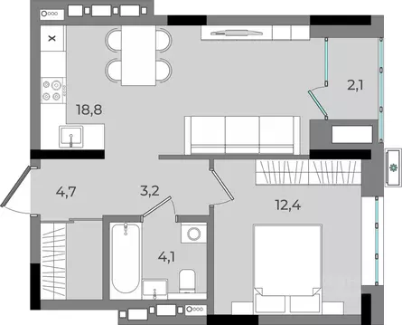 1-к кв. Удмуртия, Ижевск Северо-Западный жилрайон, 2-й мкр, Новый ...