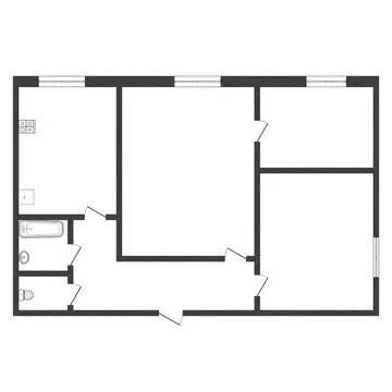 3-комнатная квартира: Обнинск, проспект Ленина, 58 (53.6 м)
