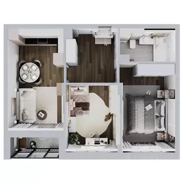 3-к кв. Курская область, Курск ул. Павлуновского (66.1 м)