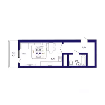1-к кв. Башкортостан, Уфа Затон-Восточный жилрайон, Паруса жилой ...