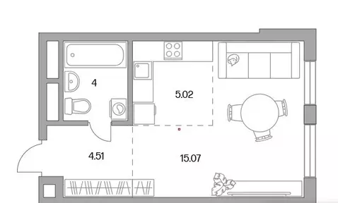 1-комнатная квартира: Балашиха, улица Яганова, 1 (27 м)