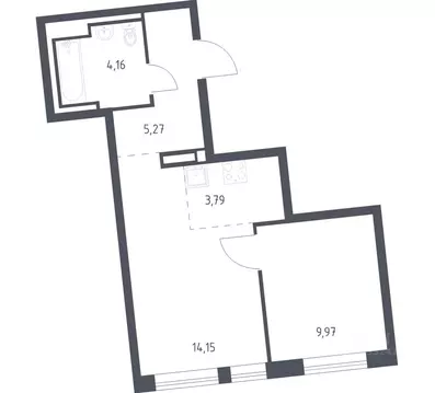 1-к кв. Ленинградская область, Ломоносовский район, Лаголовское с/пос, ...