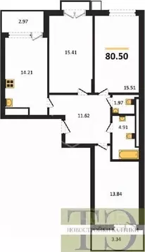 3-к кв. Калининградская область, Гурьевский муниципальный округ, пос. ...