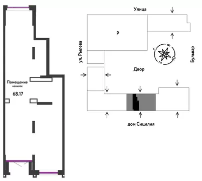 Торговая площадь в Тюменская область, Тюмень ДОК мкр, ул. Ярославская, ...