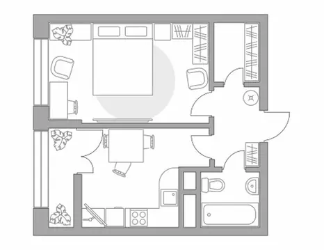 1-комнатная квартира: Балашиха, улица Яганова, 7 (37.54 м)