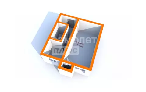 1-к кв. Пензенская область, Пенза Ульяновская ул., 23 (30.0 м)