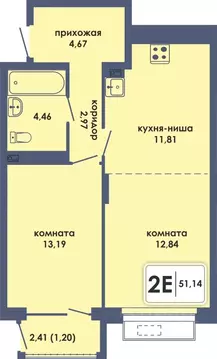2-к кв. Пермский край, Пермь Камская Долина мкр, Аксиома жилой ...