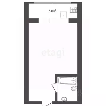 Студия Тюменская область, Тюмень Олимпийская ул., 24 (13.1 м)