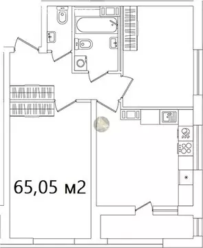 2-комнатная квартира: Санкт-Петербург, Октябрьская набережная, 120 ...