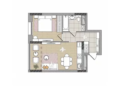 2-к кв. Кировская область, Киров Мелькомбинатовский проезд, 3 (48.8 м)
