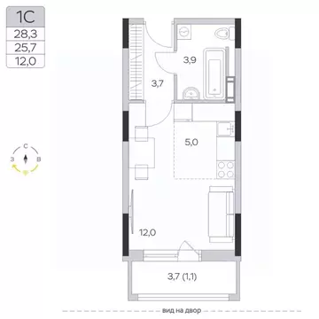 Студия Московская область, Мытищи городской округ, д. Пирогово ул. ...