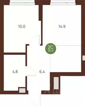 1-к кв. Новосибирская область, Новосибирск Лесоперевалка мкр, Ясный ...