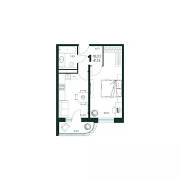 1-к кв. Московская область, Химки Сходня мкр, Первомайская ул., ...