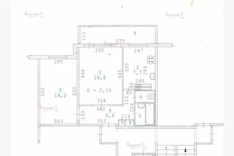 2-комнатная квартира: Екатеринбург, улица Учителей, 16 (48.1 м)