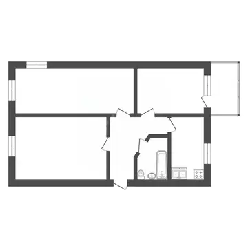 3-к кв. Владимирская область, Ковров Московская ул., 9 (59.9 м)