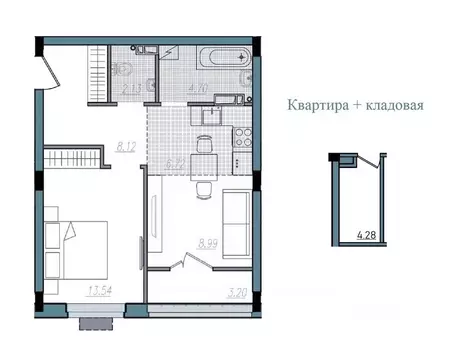 2-к кв. Смоленская область, Смоленск ул. Александра Степанова (47.4 м)