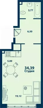 Студия Башкортостан, Уфа ул. Ивана Спатара, 14 (34.39 м)