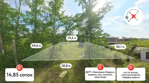 Участок в Тюменская область, Тюмень Звенящие кедры Тюмени садовое ...