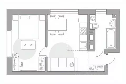 2-к кв. Башкортостан, Уфа ул. Менделеева, 158 (37.3 м)
