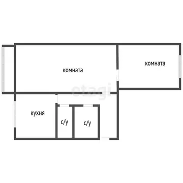 2-комнатная квартира: Воронеж, улица Космонавта Комарова, 5 (44.1 м)