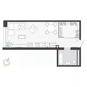 1-к кв. Приморский край, Владивосток ул. Нейбута (34.93 м)