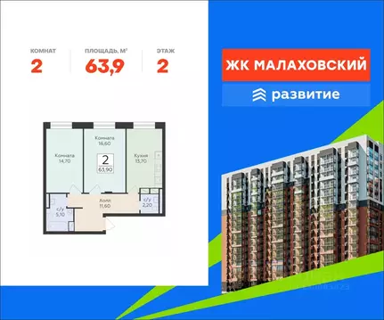 2-к кв. Московская область, Раменский муниципальный округ, Родники пгт ...