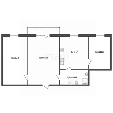 2-к кв. Владимирская область, Муром Южная ул., 8 (56.6 м)