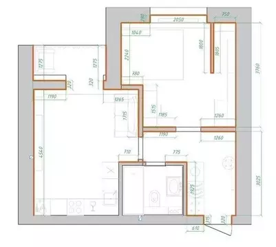 2-комнатная квартира: Сыктывкар, улица Морозова, 207 (44.8 м)