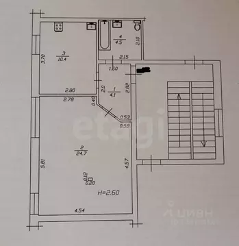 1-к кв. Краснодарский край, Анапа ул. Ленина, 171 (43.7 м)