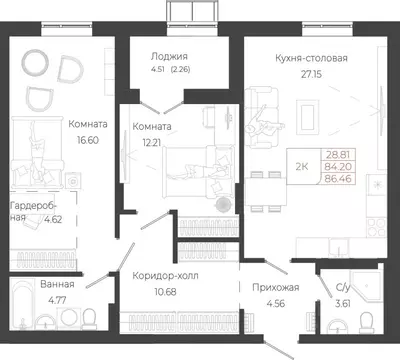 2-к кв. Алтай, Майминский район, с. Майма ул. Энергетиков (86.35 м)